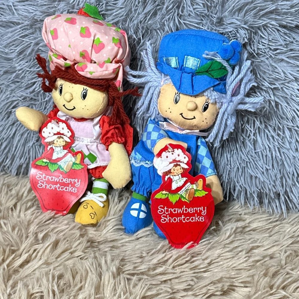2003 STRAWBERRY SHORTCAKE AND BLUEBERRY MUFFIN Plush - Picture 3 of 6